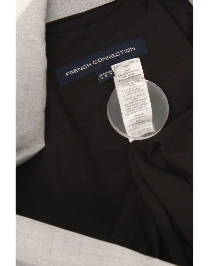 French Connection Womens Blazer Jacket UK 12 Medium Grey Classic