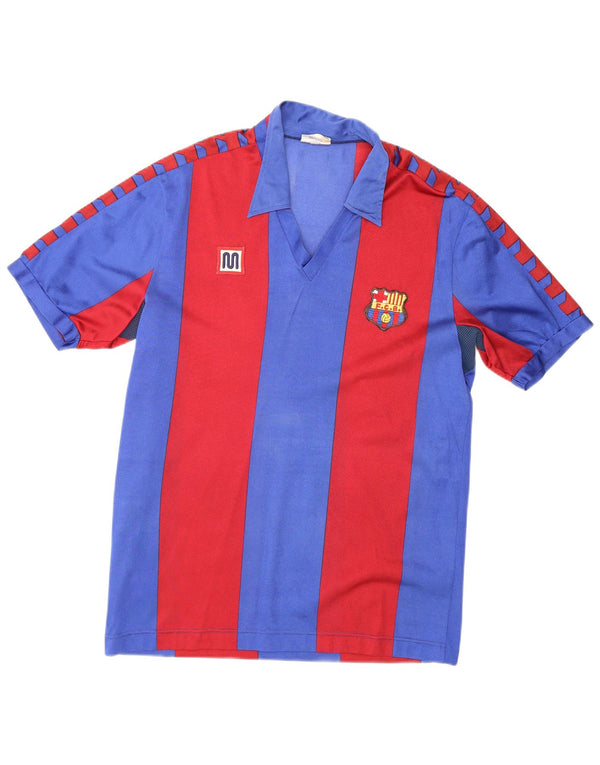 Vintage Mens Barcelona Home 1984-1989 Football Shirt Medium Blue Sports