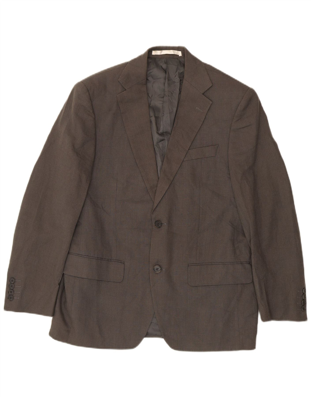 Marks & Spencer Mens 2 Button Blazer Jacket UK 38 Medium Green Linen