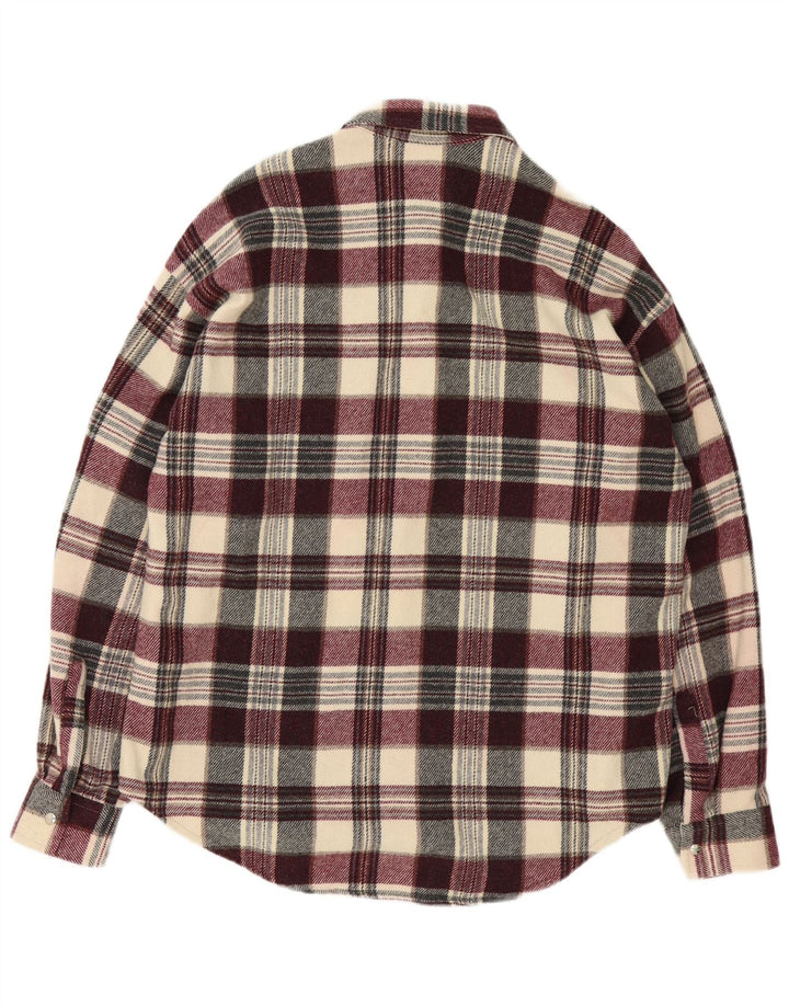 Vintage Mens Flannel Shirt 2XL Multicoloured Check Acrylic