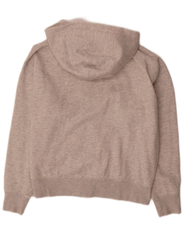 Levi's Womens Oversized Zip Hoodie Sweater UK 6 XS Grey Cotton
