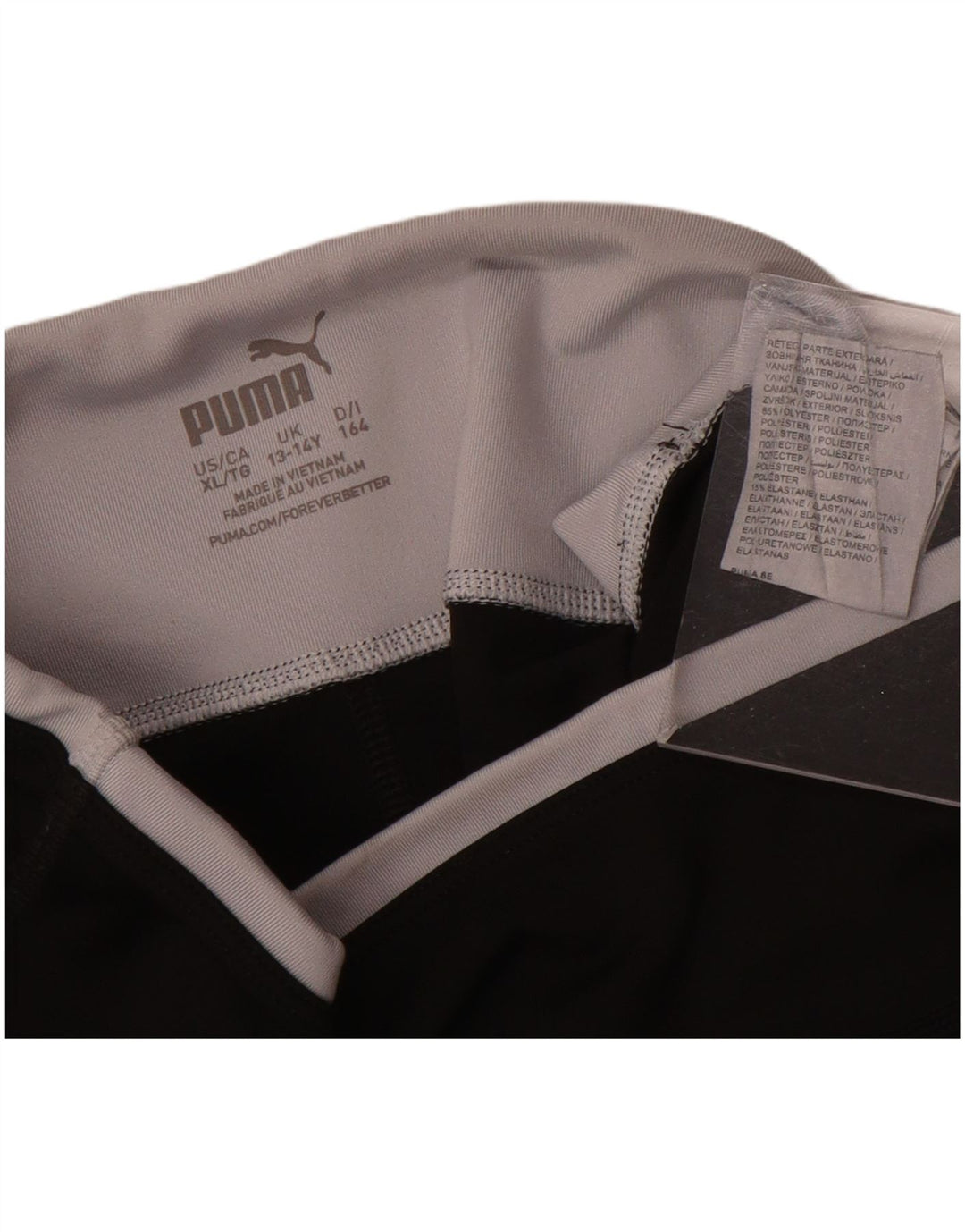 Puma Girls Graphic Leggings 13-14 Years  Black Polyester