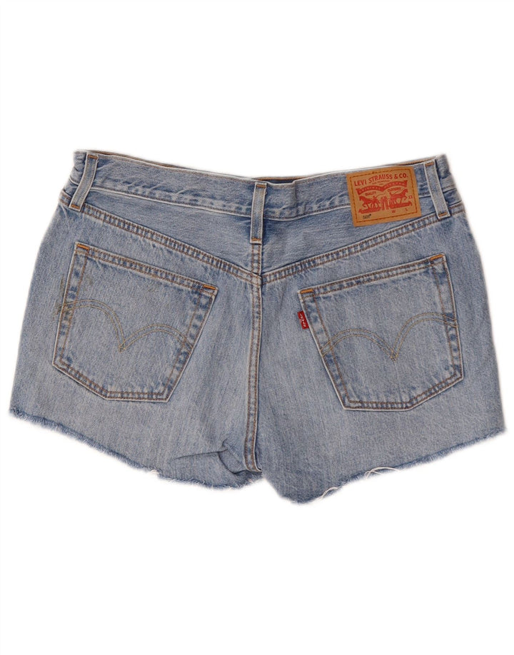 LEVI'S Womens 501 Denim Shorts W29 Medium Blue Cotton