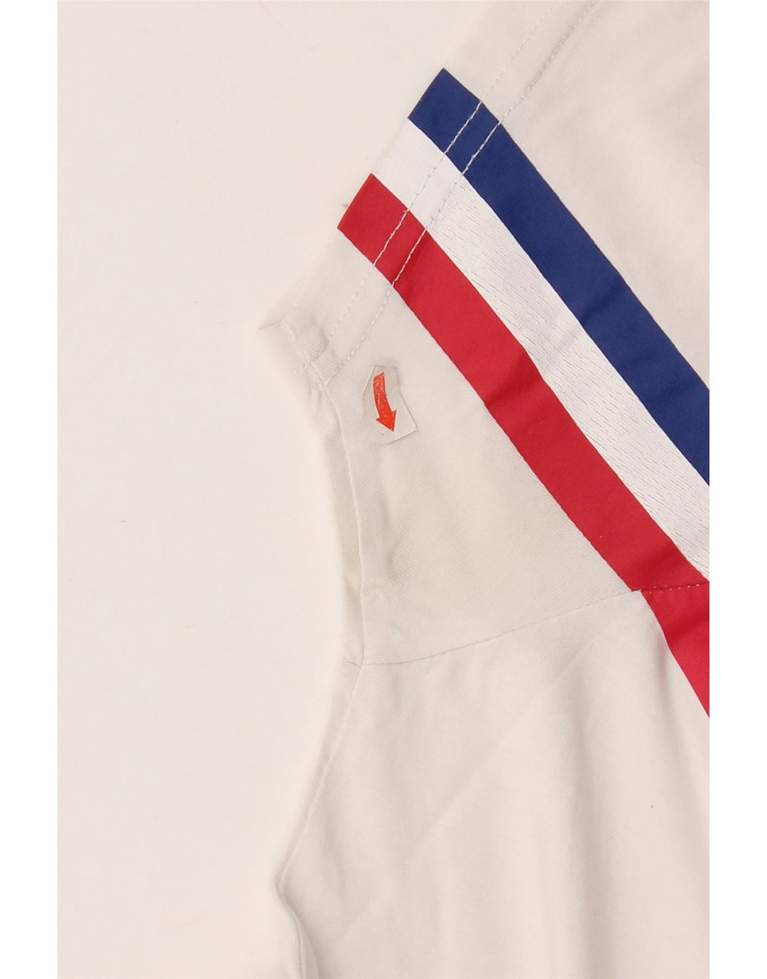 Alpha Industries Mens Graphic T-Shirt Top Medium White Striped Cotton