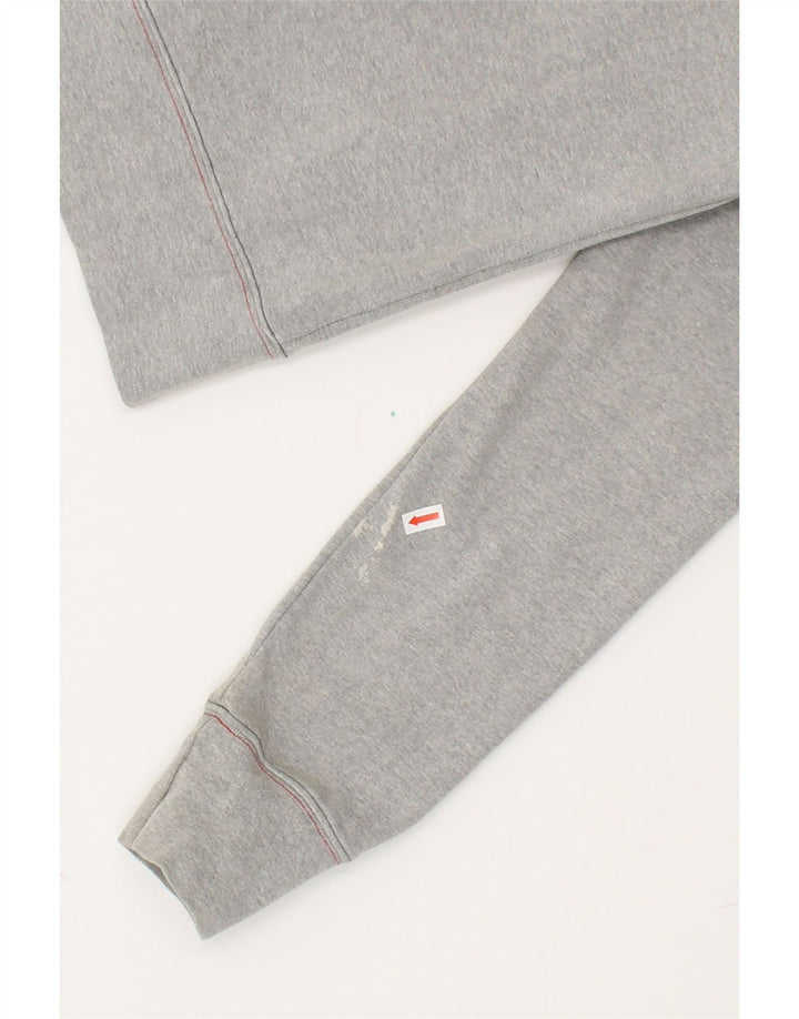 TOMMY HILFIGER Womens Jeans Graphic Tracksuit Top Jacket UK 10 Small Grey Vintage Tommy Hilfiger and Second-Hand Tommy Hilfiger from Messina Hembry 