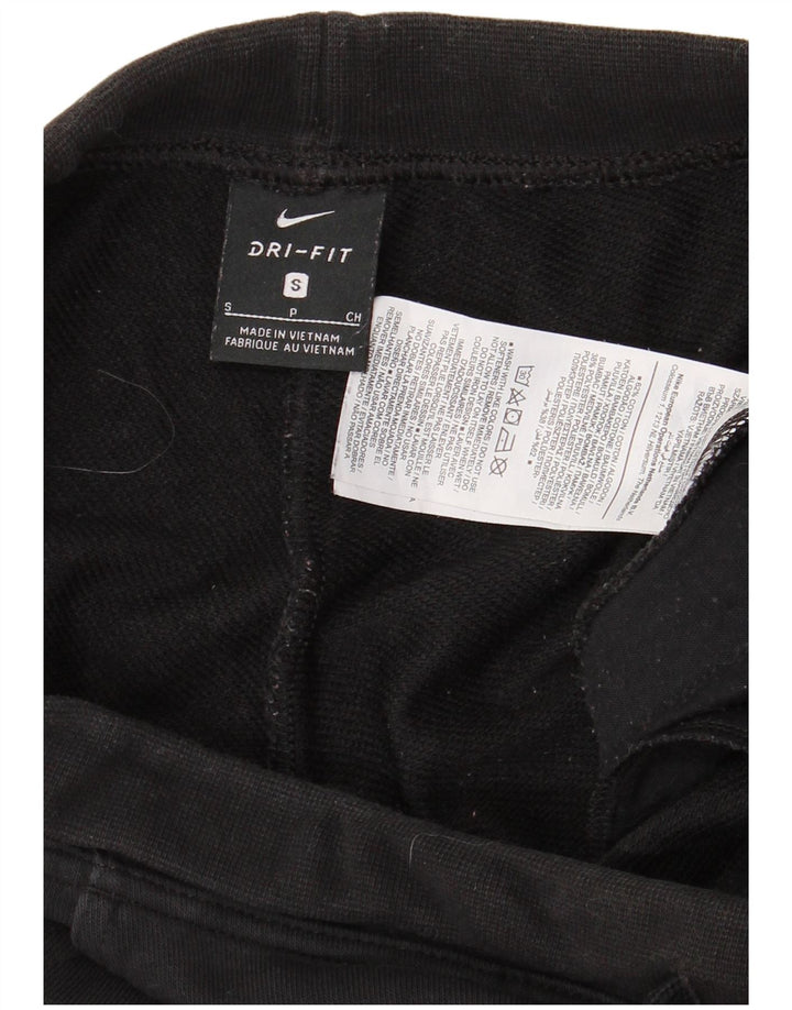 NIKE Womens Tracksuit Trousers Joggers UK 10 Small Black Cotton
