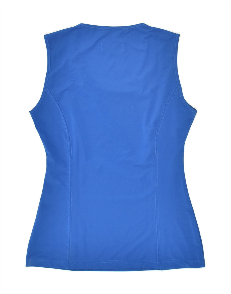 AUSTRALIAN L'ALPINA Womens Vest Top IT 44 Medium Blue Polyester | Vintage AUSTRALIAN L'ALPINA | Thrift | Second-Hand AUSTRALIAN L'ALPINA | Used Clothing | Messina Hembry 