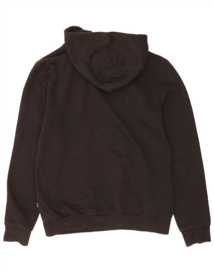 Puma Mens Graphic Hoodie Jumper Small Black Cotton