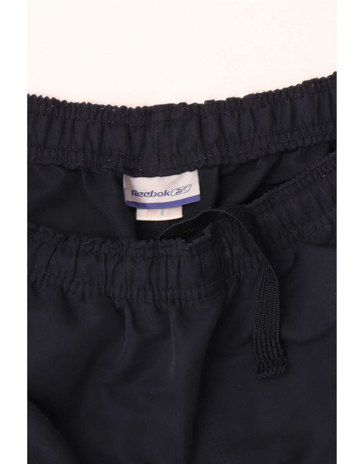 Reebok Mens Graphic Bermuda Sport Shorts Small Navy Blue Colourblock