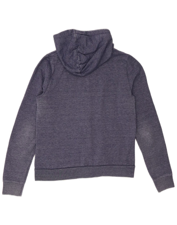 Topshop Womens Zip Hoodie Sweater UK 10 Small Blue