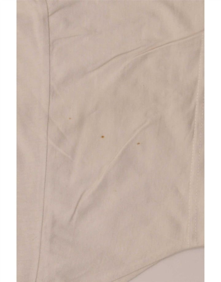 Lotto Mens Polo Shirt Large White Geometric