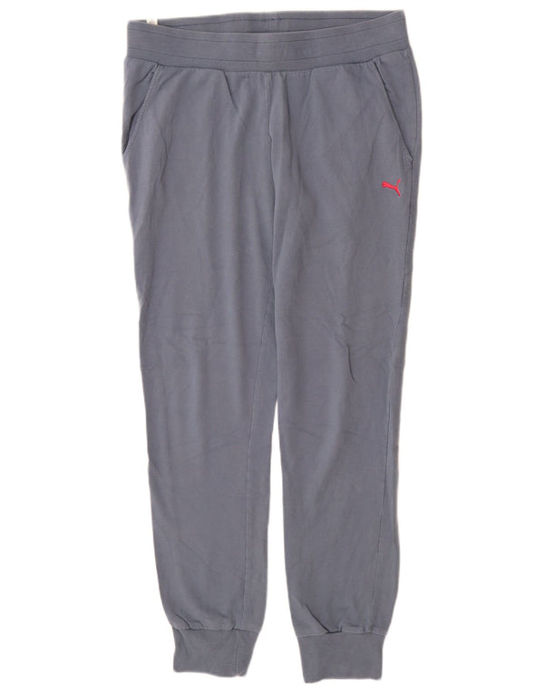 Puma Womens Tracksuit Trousers Joggers UK 16 Large  Grey Cotton