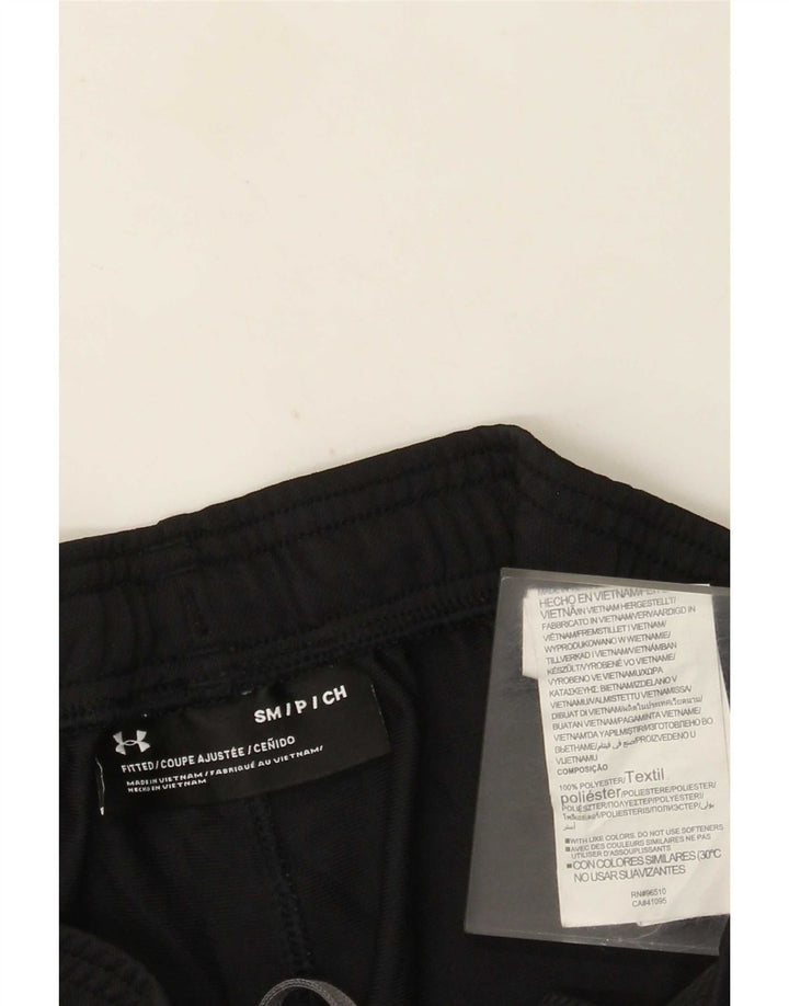 Under Armour Mens Tracksuit Trousers Small Black Polyester