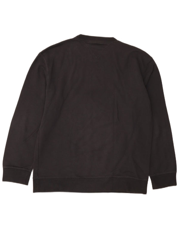 Tommy Hilfiger Mens Sweatshirt Jumper XL Black Cotton