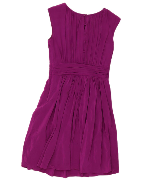 Boden Womens Sleeveless A-Line Dress UK 8 Small Purple Viscose