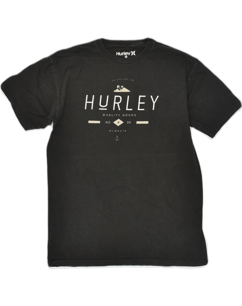 HURLEY Mens Graphic T-Shirt Top Medium Black Cotton | Vintage Hurley | Thrift | Second-Hand Hurley | Used Clothing | Messina Hembry 