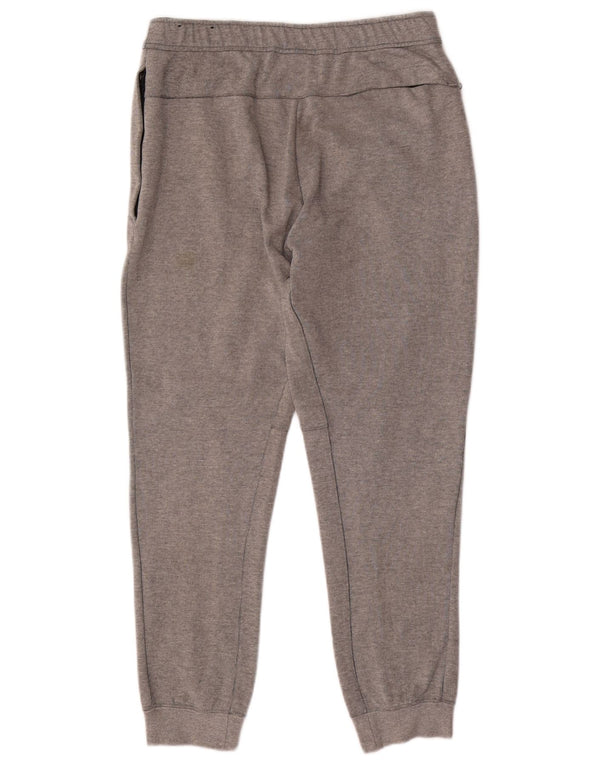 NIKE Mens Tracksuit Trousers Joggers Small Grey Cotton