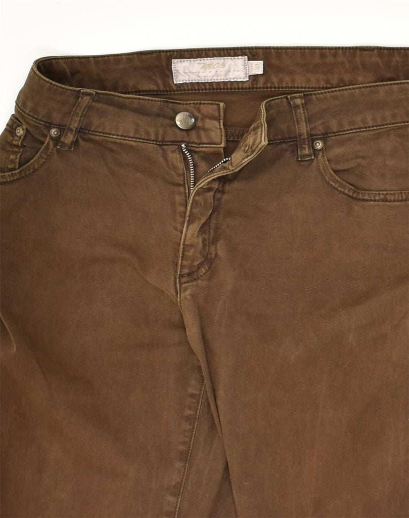 MARLBORO CLASSICS Womens Tapered Casual Trousers W31 L29  Brown Cotton | Vintage Marlboro Classics | Thrift | Second-Hand Marlboro Classics | Used Clothing | Messina Hembry 