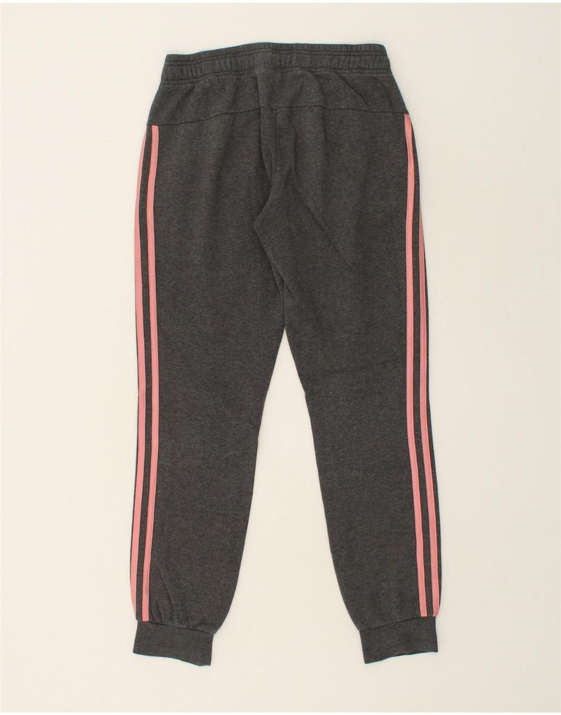 ADIDAS Womens Tracksuit Trousers Joggers UK 10 Small Grey Cotton | Vintage Adidas | Thrift | Second-Hand Adidas | Used Clothing | Messina Hembry 