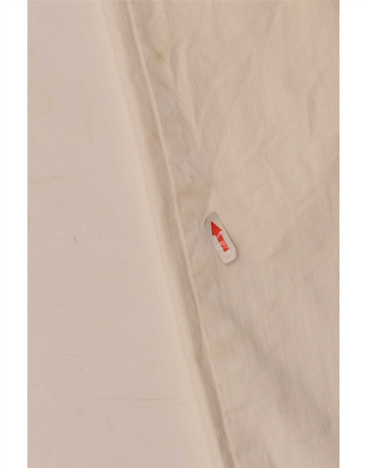 Trussardi Mens Straight Jeans W33 L33 White Cotton