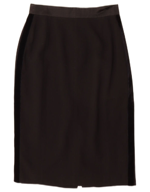 Laurel Womens Pencil Skirt EU 36 Small W26  Black New Wool