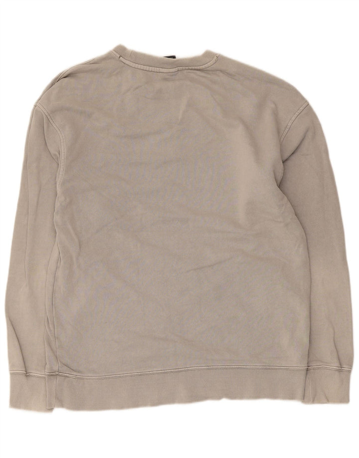 Zara Mens Sweatshirt Jumper Medium Grey Cotton
