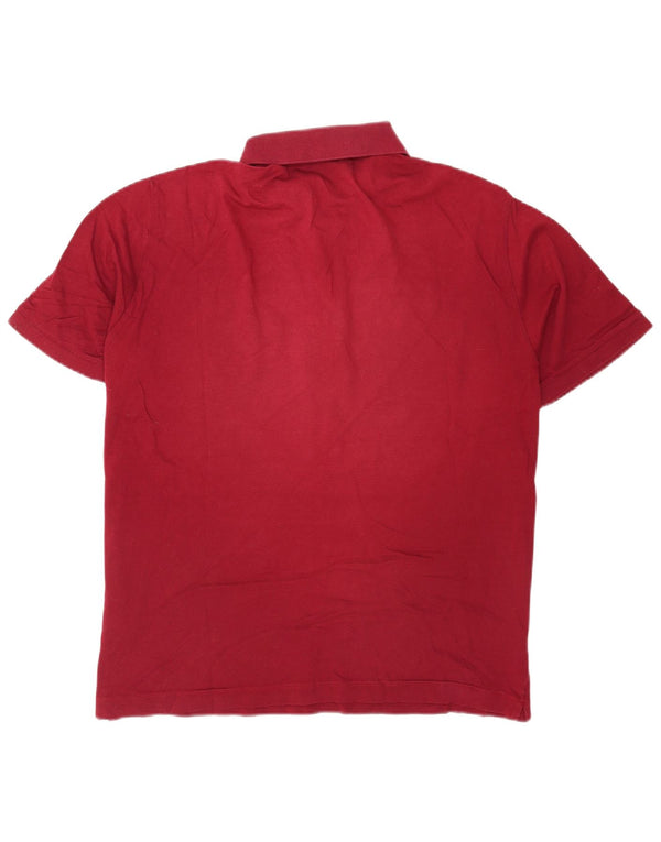 Sergio Tacchini Mens Polo Shirt IT 58 2XL Burgundy