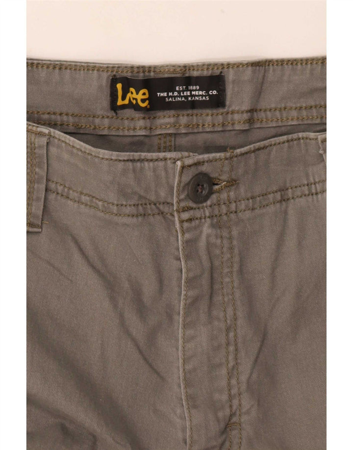 Lee Mens Straight Cargo Trousers W32 L31 Grey