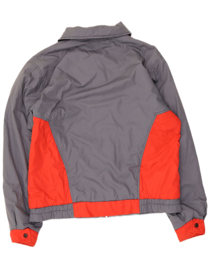 Puma Mens Bomber Jacket UK 40 Large Grey Colourblock Polyester