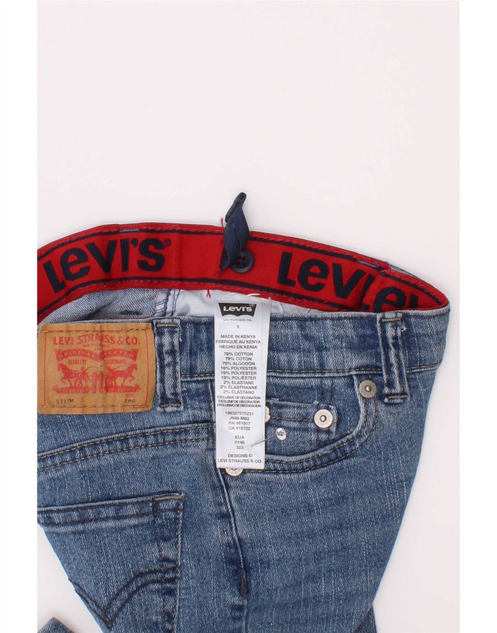 Levi's Boys 511 Slim Jeans 4-5 Years W22 L18 Blue Cotton