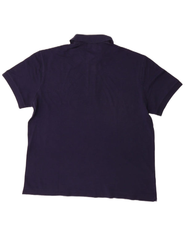 Lacoste Mens Polo Shirt Size 6 XL Navy Blue Cotton