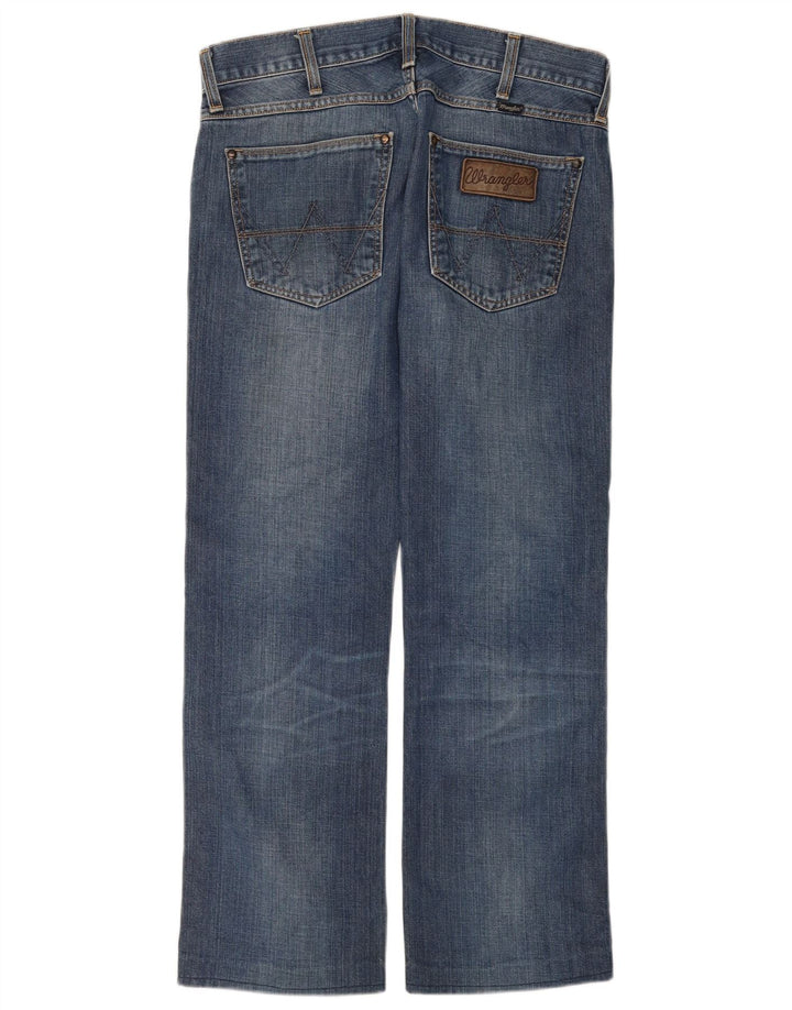 Wrangler Mens 4 RRB Straight Jeans W30 L28 Blue Cotton