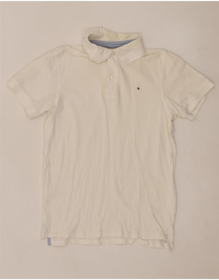 TOMMY HILFIGER Boys Polo Shirt 13-14 Years White