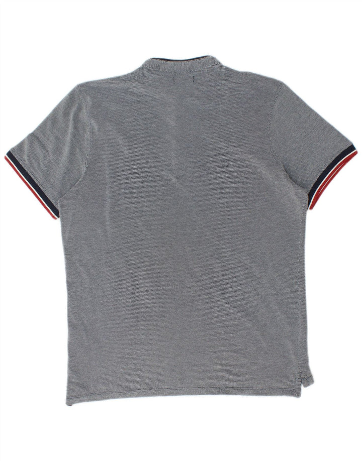 Jack & Jones Mens Polo Shirt Large Navy Blue Cotton