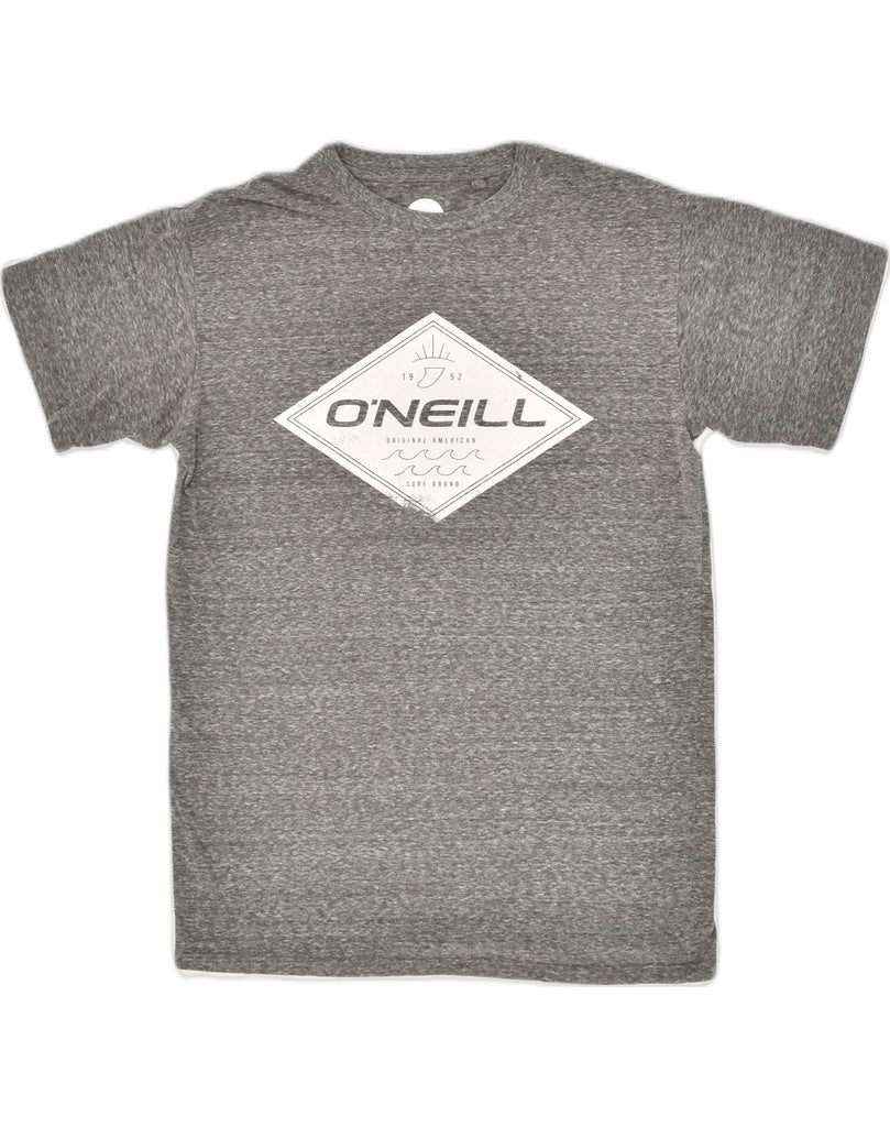 O'NEILL Mens Graphic T-Shirt Top Small Grey Flecked Cotton | Vintage O'Neill | Thrift | Second-Hand O'Neill | Used Clothing | Messina Hembry 