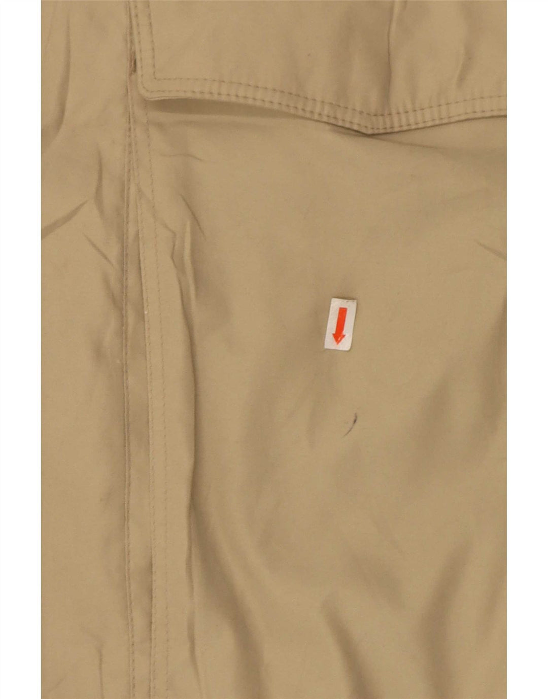 Marks & Spencer Mens Loose Fit Bomber Jacket UK 38 Medium Beige Polyester