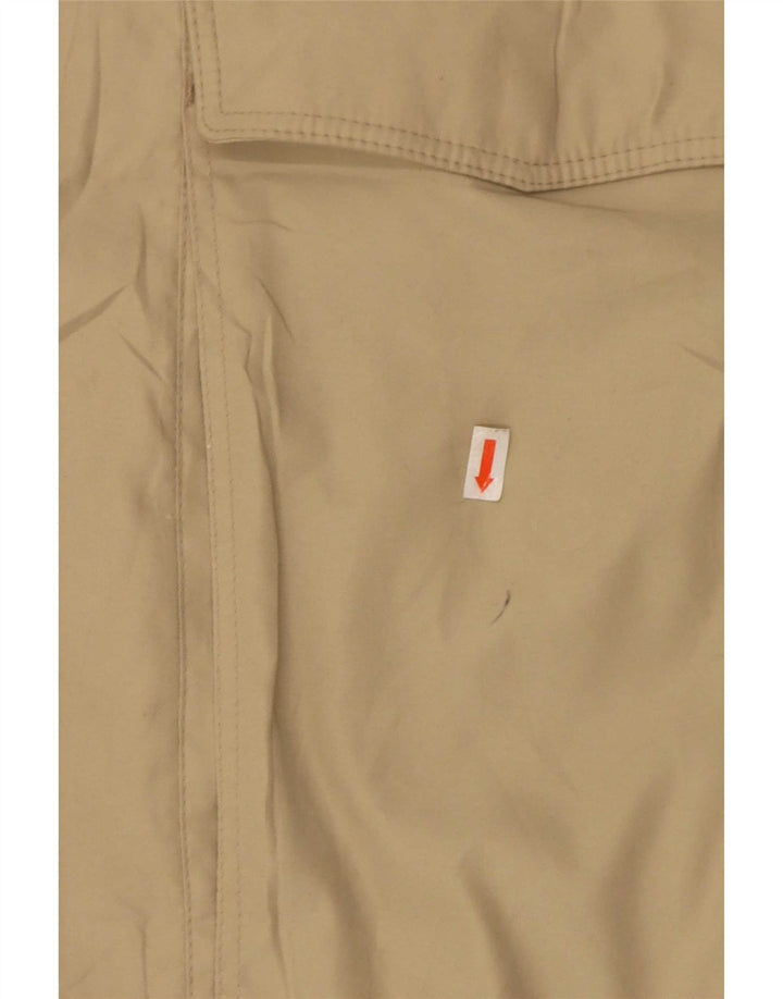 Marks & Spencer Mens Loose Fit Bomber Jacket UK 38 Medium Beige Polyester