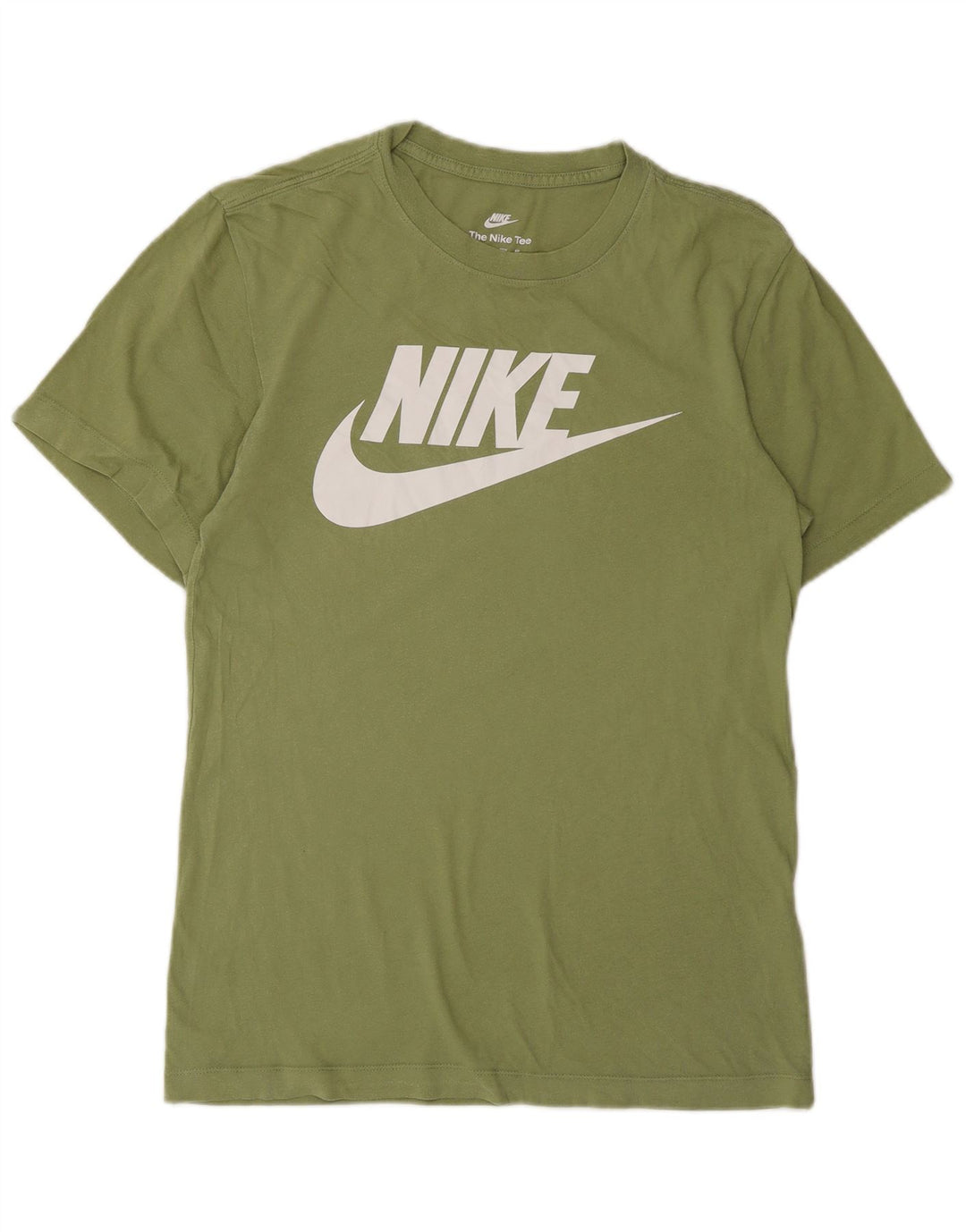 NIKE Mens Graphic T-Shirt Top XS Green Cotton