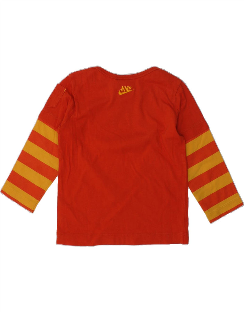 NIKE Baby Boys Graphic Top Long Sleeve 18-24 Months Red Cotton | Vintage Nike | Thrift | Second-Hand Nike | Used Clothing | Messina Hembry 