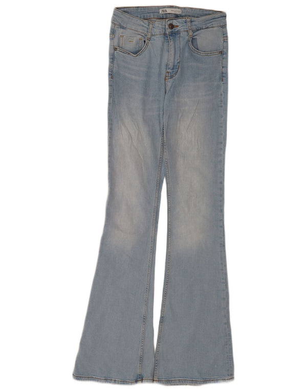 Zara Womens Flared Jeans EU 36 XS W26 L33 Blue