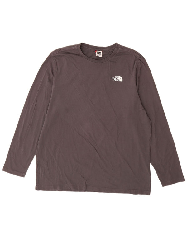The North Face Mens Graphic Top Long Sleeve XL Grey Cotton