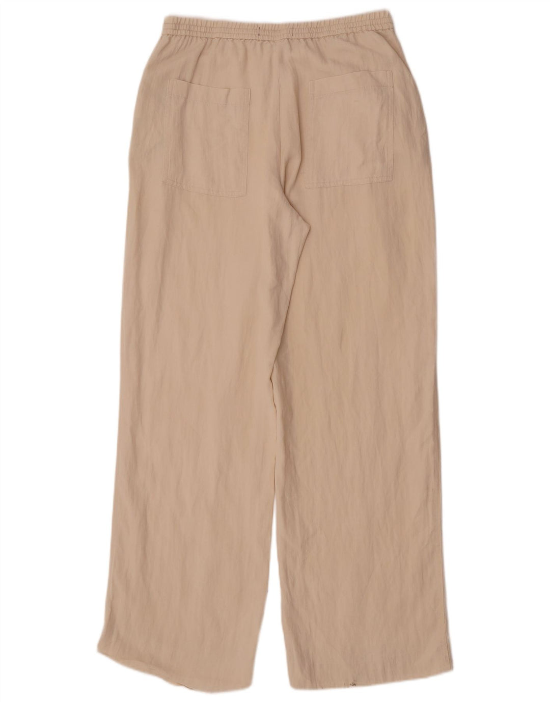 Zara Womens Straight Chino Trousers Medium W28 L32 Off White Lyocell