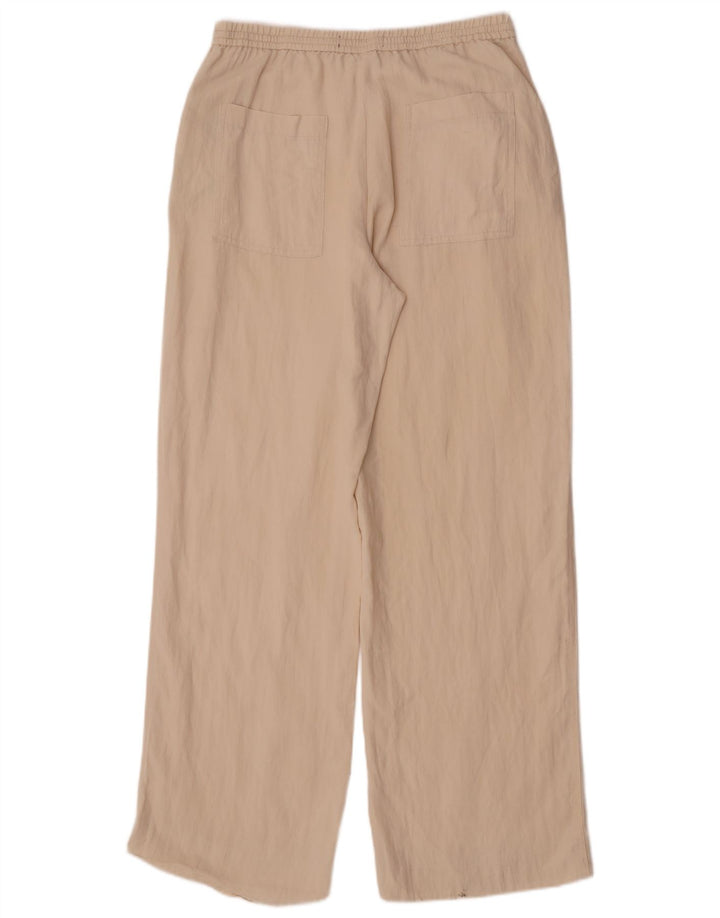 Zara Womens Straight Chino Trousers Medium W28 L32 Off White Lyocell