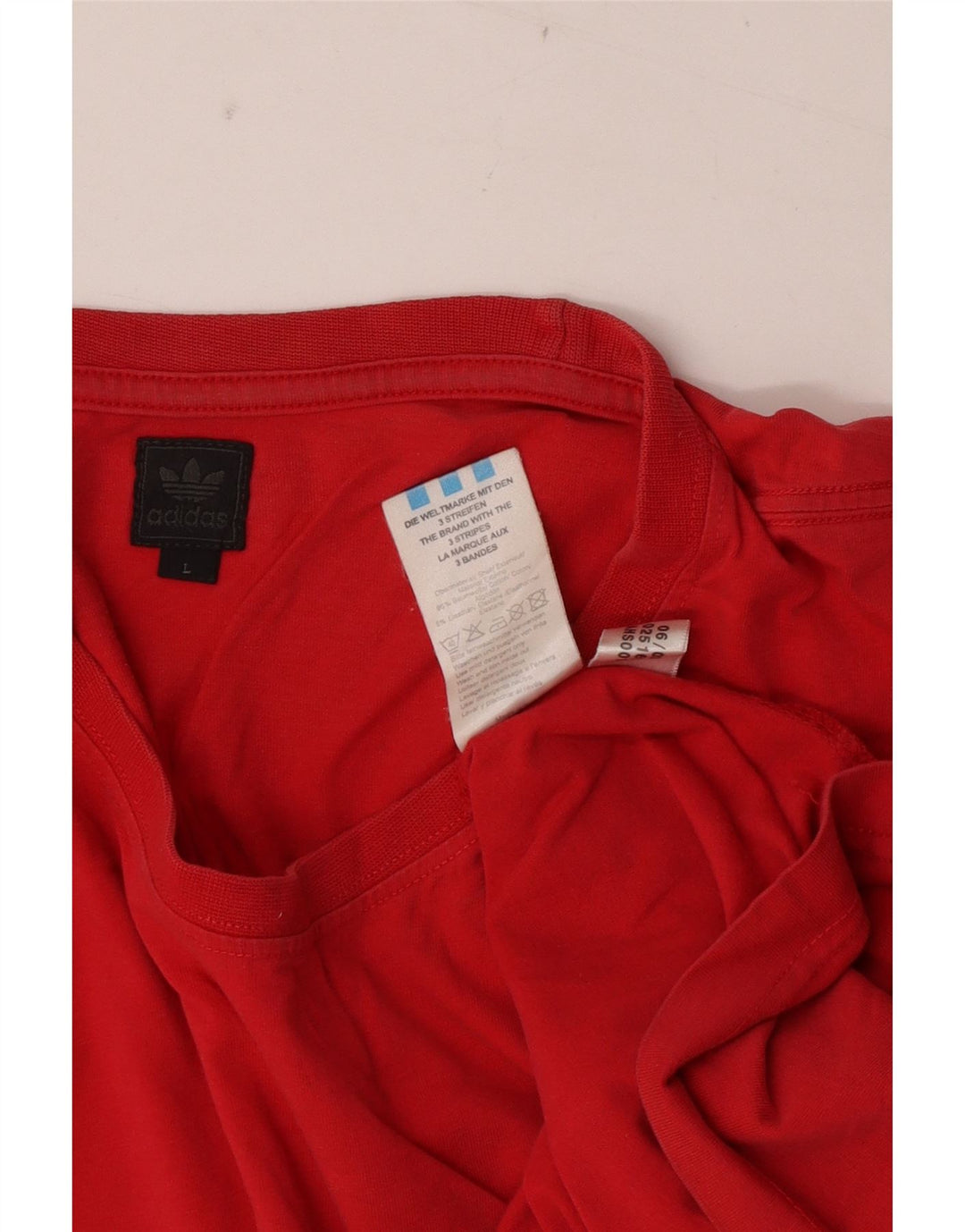 Adidas Mens Graphic T-Shirt Top Large Red Cotton
