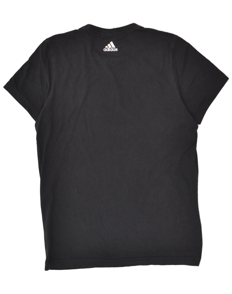 ADIDAS Mens Graphic T-Shirt Top Medium Black | Vintage Adidas | Thrift | Second-Hand Adidas | Used Clothing | Messina Hembry 