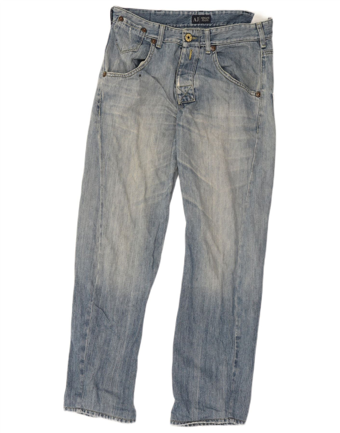 Armani Mens Straight Jeans W32 L31 Blue