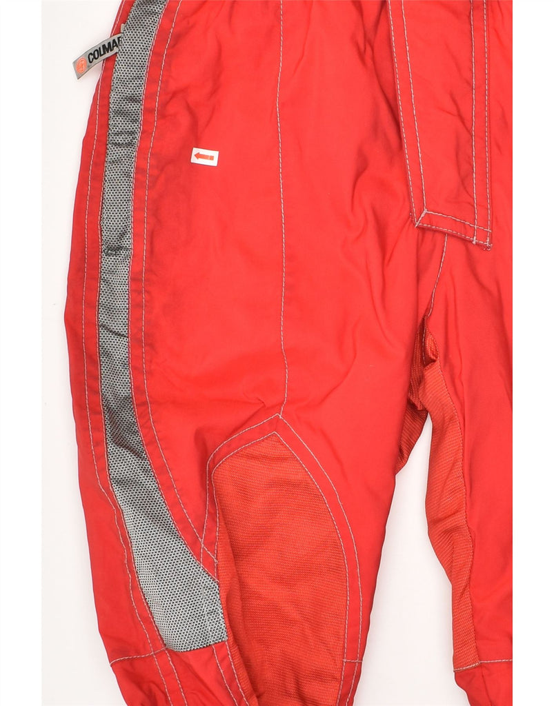 COLMAR Mens Ski Jumpsuit IT 46 Small Red Polyamide | Vintage Colmar | Thrift | Second-Hand Colmar | Used Clothing | Messina Hembry 