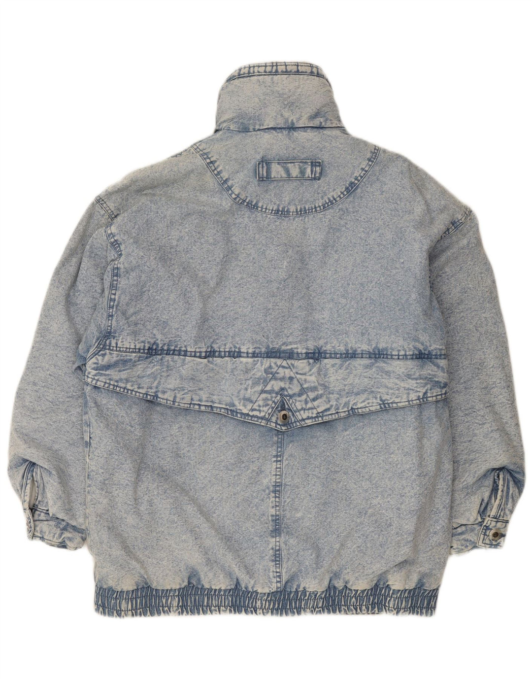 Vintage Womens Oversized Denim Coat UK 18 XL Blue Cotton