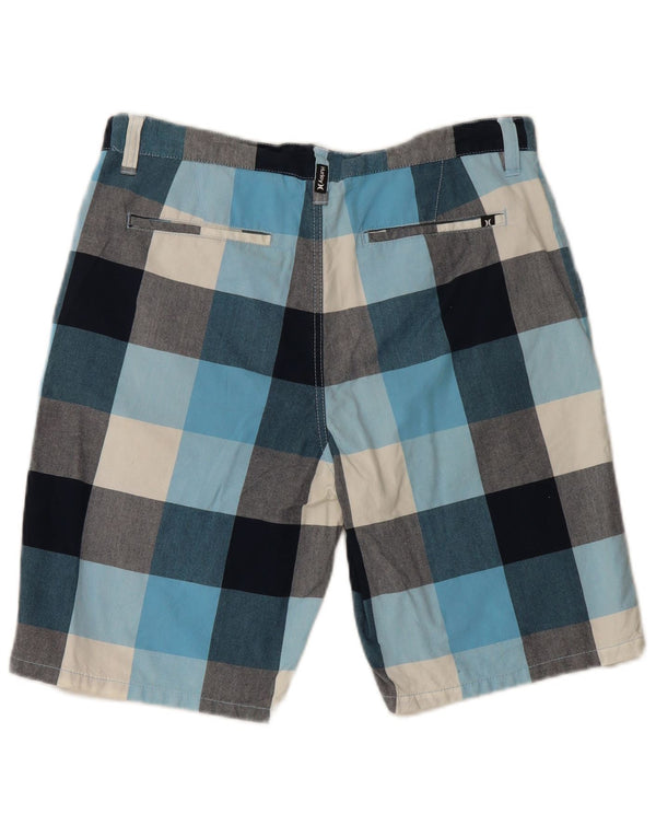 Hurley Mens Chino Shorts W34 Large Multicoloured Check