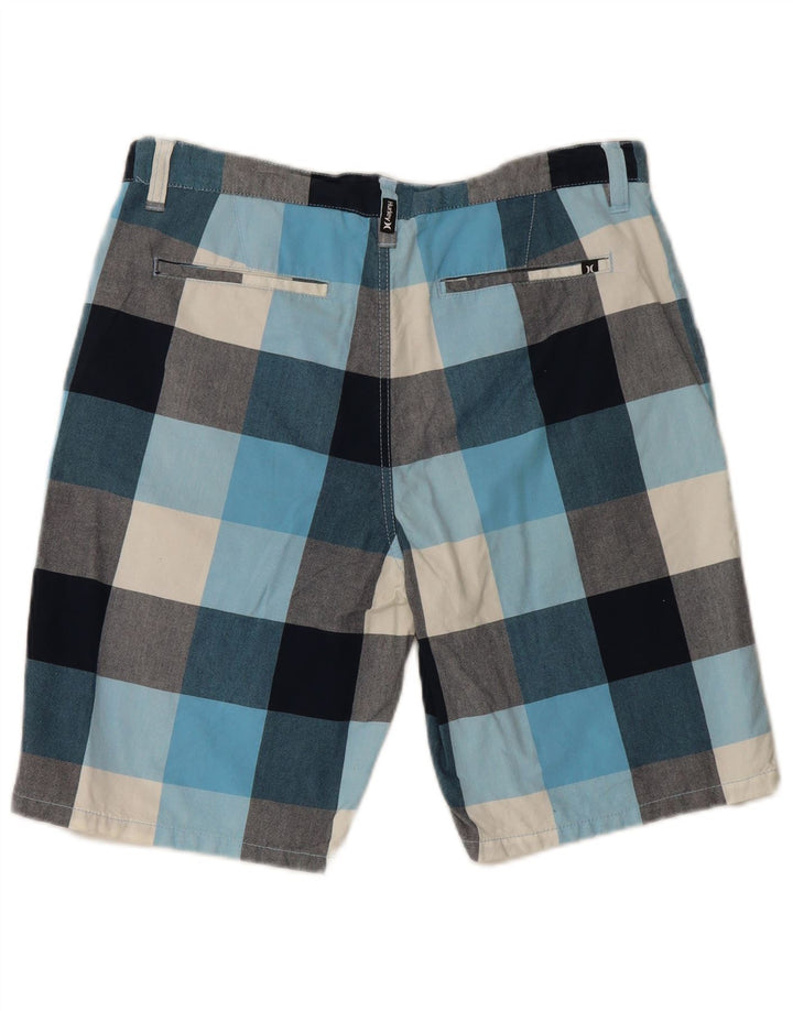 Hurley Mens Chino Shorts W34 Large Multicoloured Check